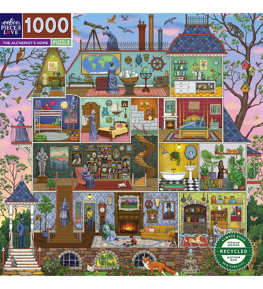Eeboo Puzzlespiel - 1000 Teile - 58,5 x 58,5 cm - Der Alchemist - Eeboo - One Size - Puzzlespiele Eeboo Puzzlespiel - 1000 Teile - 58,5 x 58,5 cm - Der Alchemist - Eeboo - One Size - Puzzlespiele von Eeboo