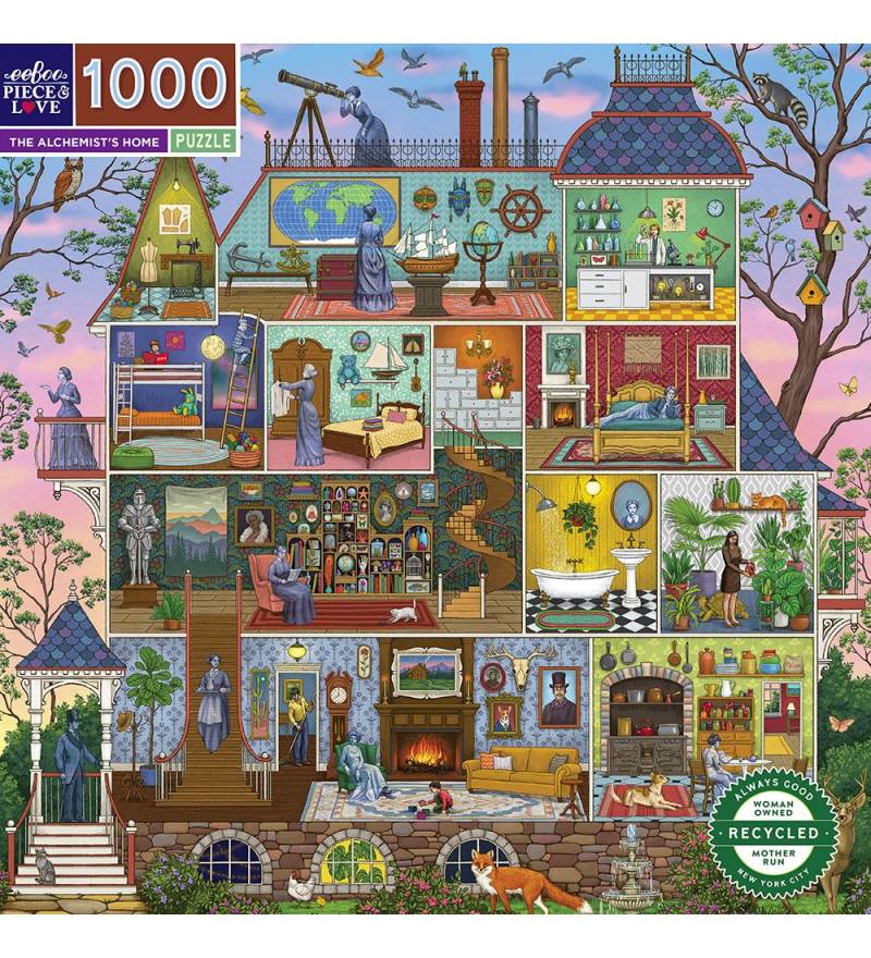 Eeboo Puzzlespiel - 1000 Teile - 58,5 x 58,5 cm - Der Alchemist - Eeboo - One Size - Puzzlespiele Eeboo Puzzlespiel - 1000 Teile - 58,5 x 58,5 cm - Der Alchemist - Eeboo - One Size - Puzzlespiele von Eeboo