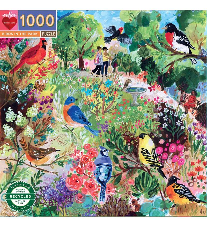 Eeboo Puzzlespiel - 1000 Teile - Birds In The Park - Eeboo - One Size - Puzzlespiele Eeboo Puzzlespiel - 1000 Teile - Birds In The Park - Eeboo - One Size - Puzzlespiele von Eeboo