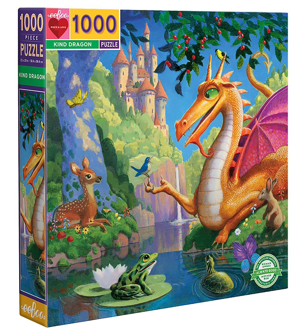 Eeboo Puzzlespiel - 1000 Teile - Kind Dragon - Eeboo - One Size - Puzzlespiele Eeboo Puzzlespiel - 1000 Teile - Kind Dragon - Eeboo - One Size - Puzzlespiele von Eeboo
