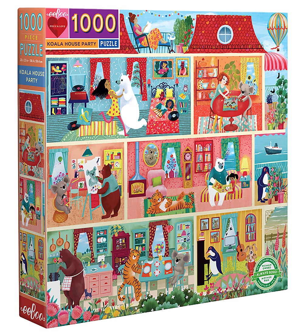 Eeboo Puzzlespiel - 1000 Teile - Koala House Party - Eeboo - One Size - Puzzlespiele Eeboo Puzzlespiel - 1000 Teile - Koala House Party - Eeboo - One Size - Puzzlespiele von Eeboo