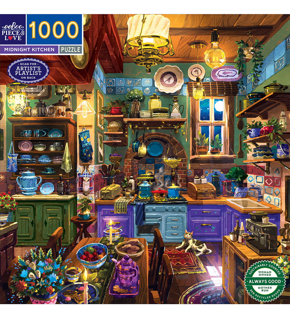 Eeboo Puzzlespiel - 1000 Teile - Midnight Küche - Eeboo - One Size - Puzzlespiele Eeboo Puzzlespiel - 1000 Teile - Midnight Küche - Eeboo - One Size - Puzzlespiele von Eeboo