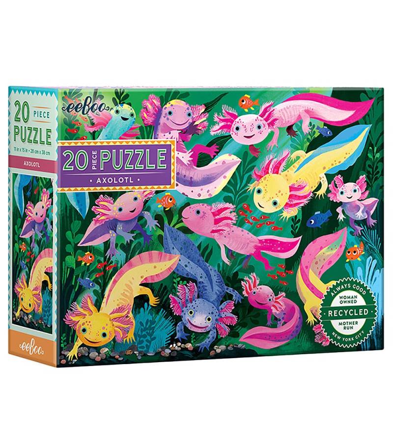 Eeboo Puzzlespiel - 20 Teile - 28x38 cm - Axolotl - Eeboo - One Size - Puzzlespiele Eeboo Puzzlespiel - 20 Teile - 28x38 cm - Axolotl - Eeboo - One Size - Puzzlespiele von Eeboo