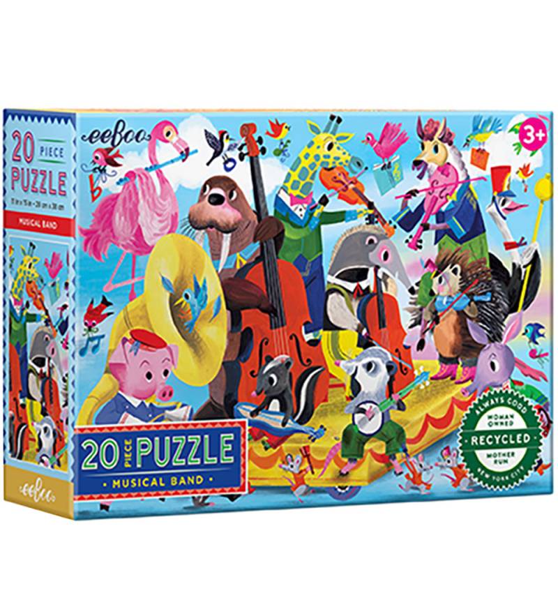 Eeboo Puzzlespiel - 20 Teile - 28x38 cm - Bandspiel - Eeboo - One Size - Puzzlespiele Eeboo Puzzlespiel - 20 Teile - 28x38 cm - Bandspiel - Eeboo - One Size - Puzzlespiele von Eeboo