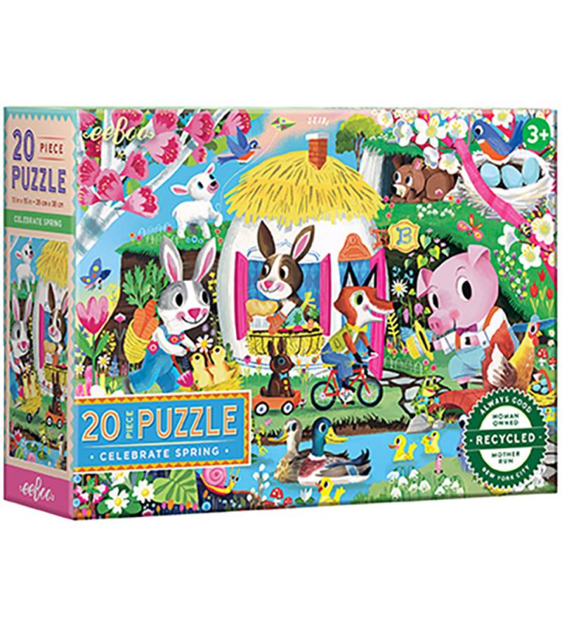 Eeboo Puzzlespiel - 20 Teile - 28x38 cm - Frühling - Eeboo - One Size - Puzzlespiele Eeboo Puzzlespiel - 20 Teile - 28x38 cm - Frühling - Eeboo - One Size - Puzzlespiele von Eeboo