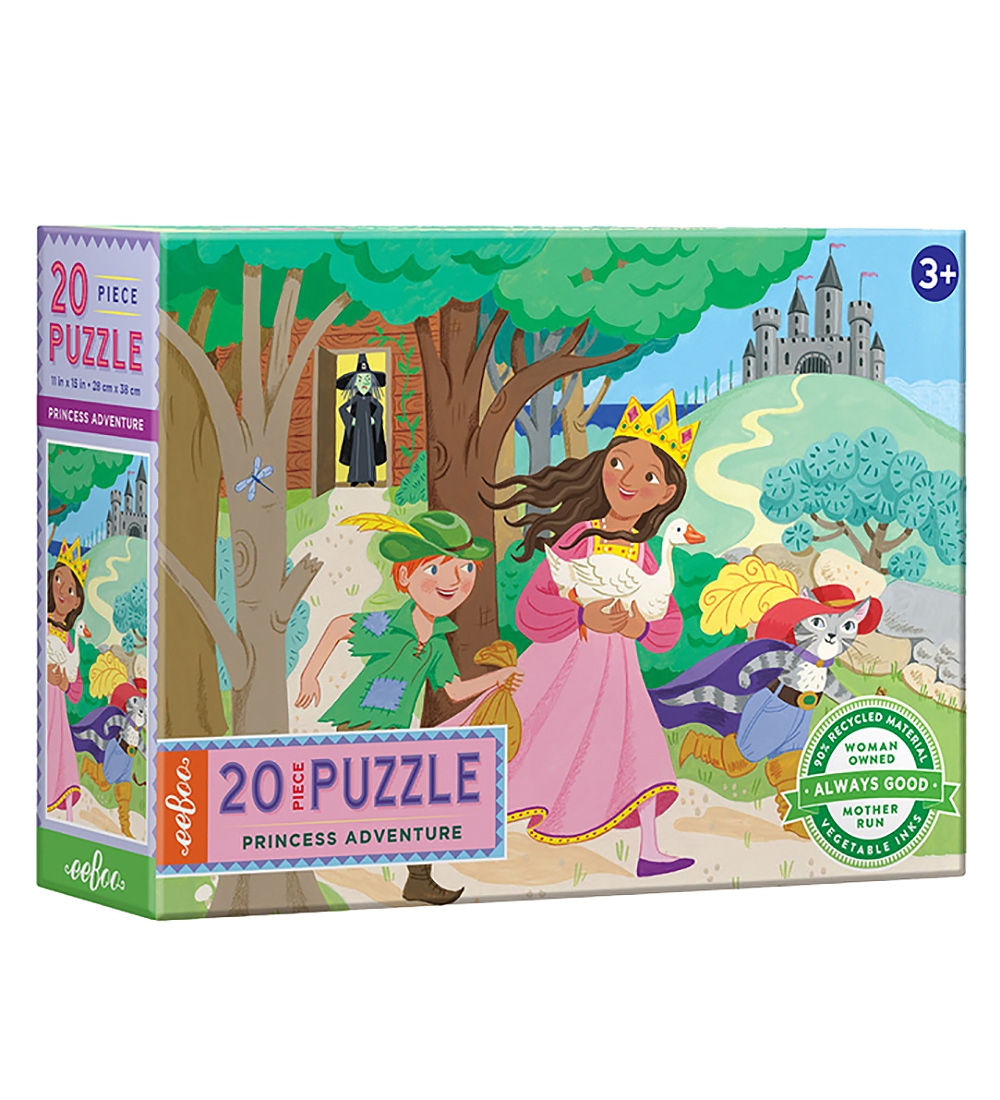 Eeboo Puzzlespiel - 20 Teile - Prinzessin auf Abenteuer - Eeboo - One Size - Puzzlespiele Eeboo Puzzlespiel - 20 Teile - Prinzessin auf Abenteuer - Eeboo - One Size - Puzzlespiele von Eeboo
