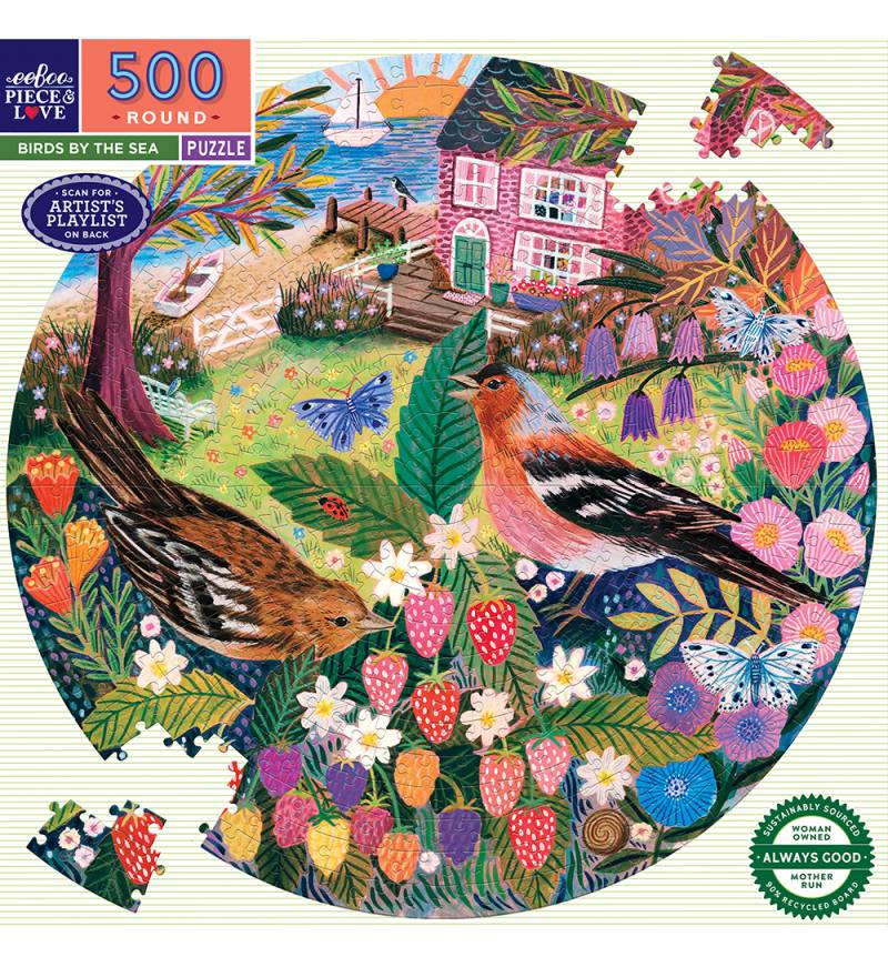 Eeboo Puzzlespiel - 500 Teile - Birds By The Sea - Eeboo - One Size - Puzzlespiele Eeboo Puzzlespiel - 500 Teile - Birds By The Sea - Eeboo - One Size - Puzzlespiele von Eeboo