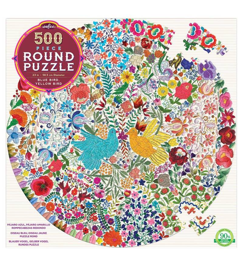 Eeboo Puzzlespiel - 500 Teile - Blue Bird & Yellow Bird - Eeboo - One Size - Puzzlespiele Eeboo Puzzlespiel - 500 Teile - Blue Bird & Yellow Bird - Eeboo - One Size - Puzzlespiele von Eeboo