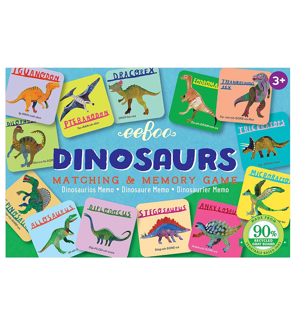 Eeboo Spiele - Gedächtnisspiele - Dinosaur - Eeboo - One Size - Memory-Spiele Eeboo Spiele - Gedächtnisspiele - Dinosaur - Eeboo - One Size - Memory-Spiele von Eeboo