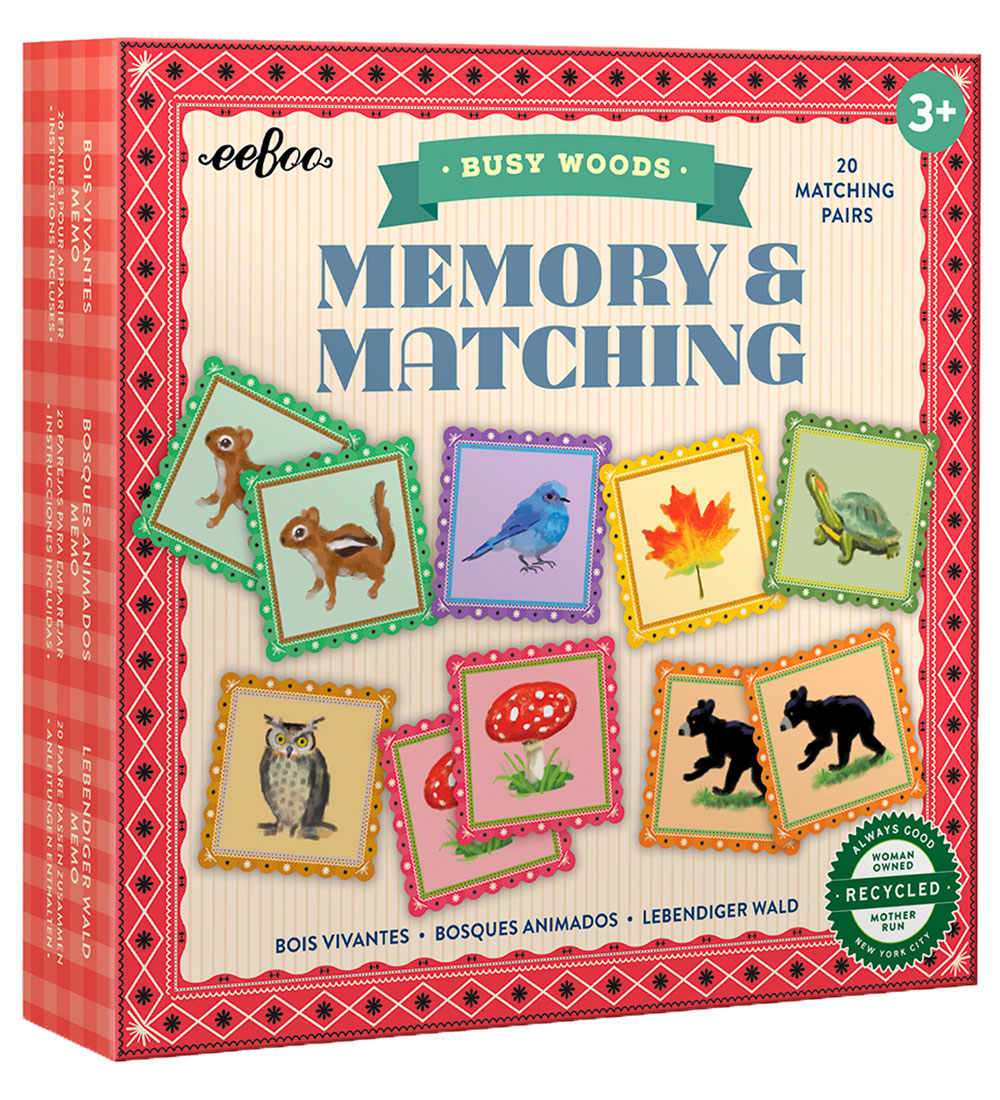 Eeboo Spiele - Memory-Spiel - Busy Woods - Eeboo - One Size - Memory-Spiele Eeboo Spiele - Memory-Spiel - Busy Woods - Eeboo - One Size - Memory-Spiele von Eeboo