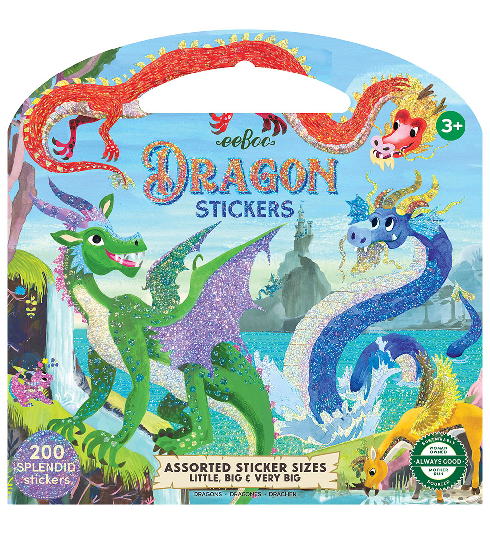 Eeboo Stickers - 200 st. - Drachen - Eeboo - One Size - Sticker Eeboo Stickers - 200 st. - Drachen - Eeboo - One Size - Sticker von Eeboo