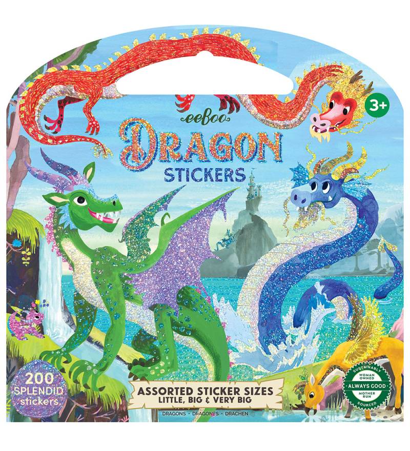 Eeboo Stickers - 200 st. - Drachen - Eeboo - One Size - Sticker Eeboo Stickers - 200 st. - Drachen - Eeboo - One Size - Sticker von Eeboo