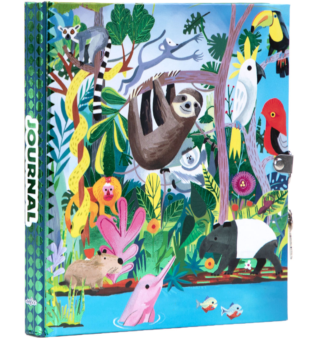 Eeboo Tagebuch m. Schloss - Regenwald - Eeboo - One Size - Tagebücher Eeboo Tagebuch m. Schloss - Regenwald - Eeboo - One Size - Tagebücher von Eeboo