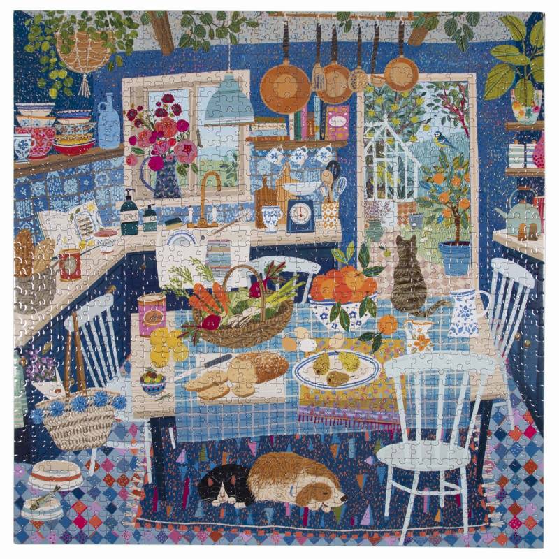 eeBoo Blue Kitchen 1000 Teile Puzzle eeBoo-51228 eeBoo Blue Kitchen 1000 Teile Puzzle eeBoo-51228 von Eeboo
