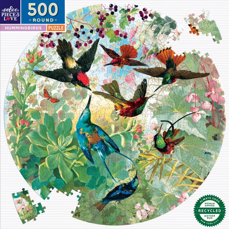 eeBoo Hummingbirds 500 Teile Puzzle eeBoo-50779 von Eeboo