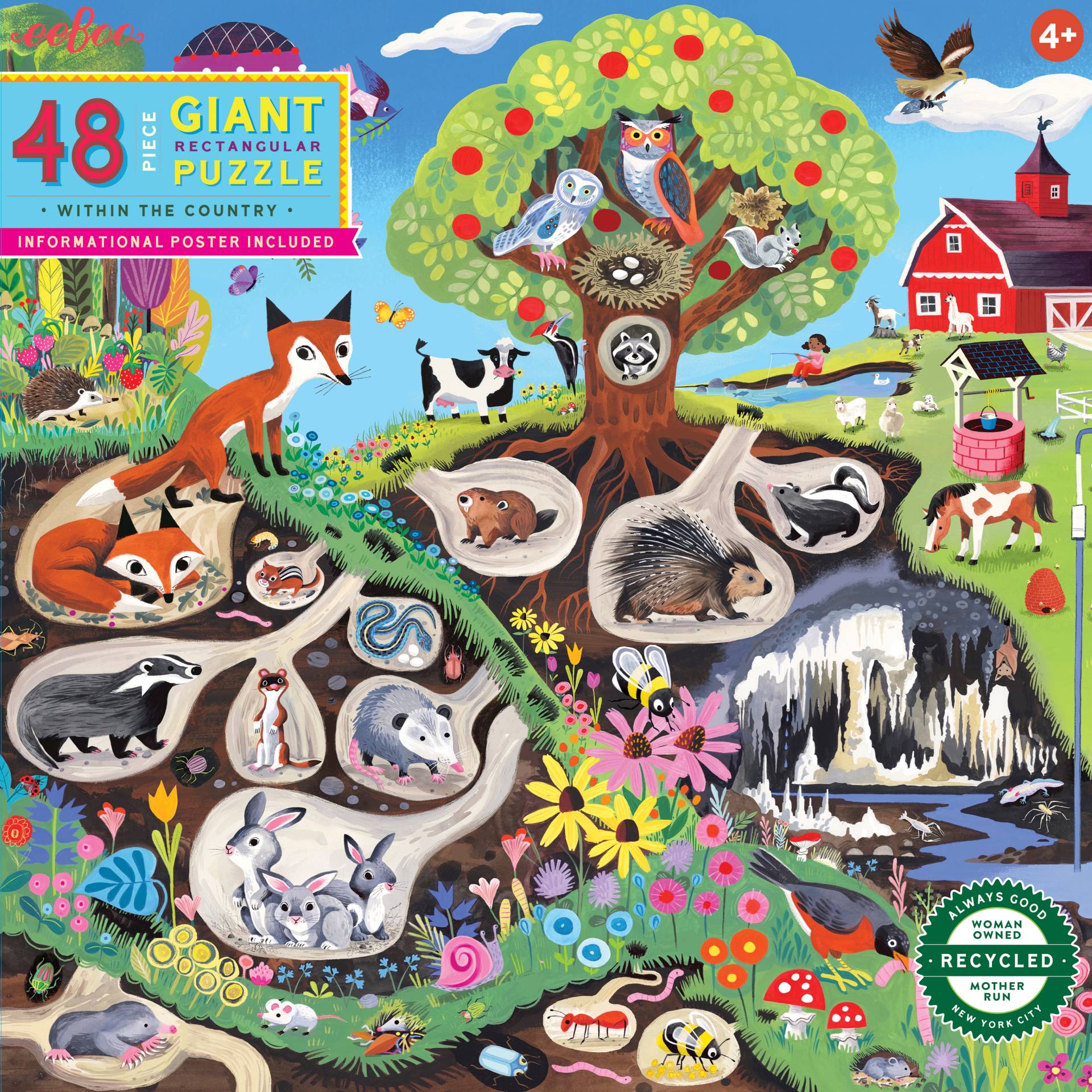 eeBoo Im Land 48 Teile Puzzle eeBoo-51187 eeBoo Im Land 48 Teile Puzzle eeBoo-51187 von Eeboo