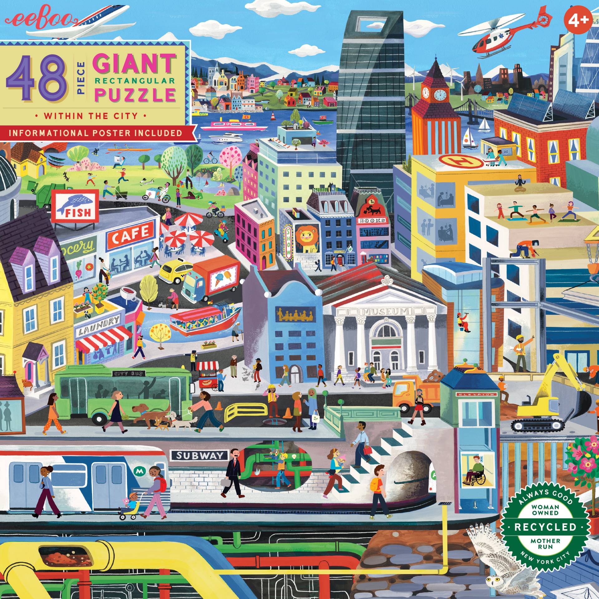 eeBoo In der Stadt 48 Teile Puzzle eeBoo-51190 eeBoo In der Stadt 48 Teile Puzzle eeBoo-51190 von Eeboo