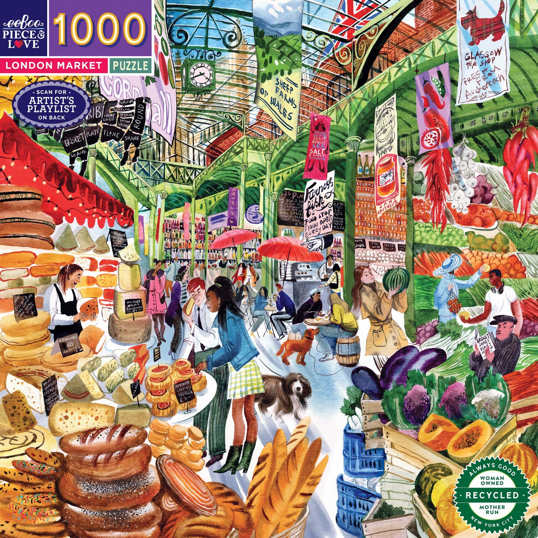 eeBoo Londoner Markt 1000 Teile Puzzle eeBoo-52135 eeBoo Londoner Markt 1000 Teile Puzzle eeBoo-52135 von Eeboo