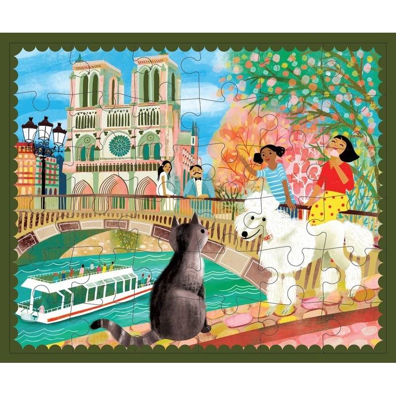 eeBoo Mini Puzzle - Notre Dame 36 Teile Puzzle eeBoo-MIP068 von Eeboo