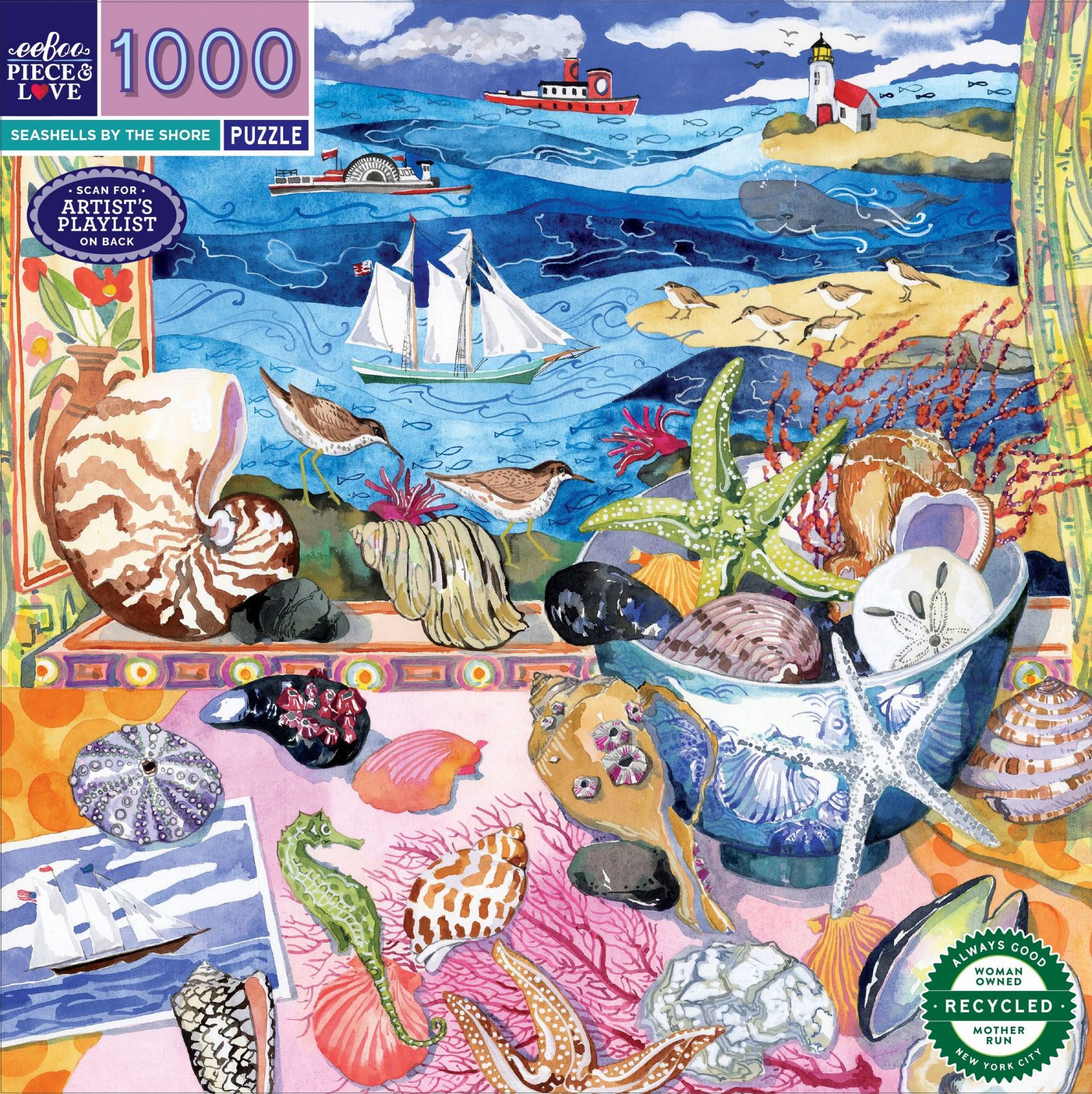 eeBoo Muscheln An Der Küste 1000 Teile Puzzle eeBoo-51587 eeBoo Muscheln An Der Küste 1000 Teile Puzzle eeBoo-51587 von Eeboo