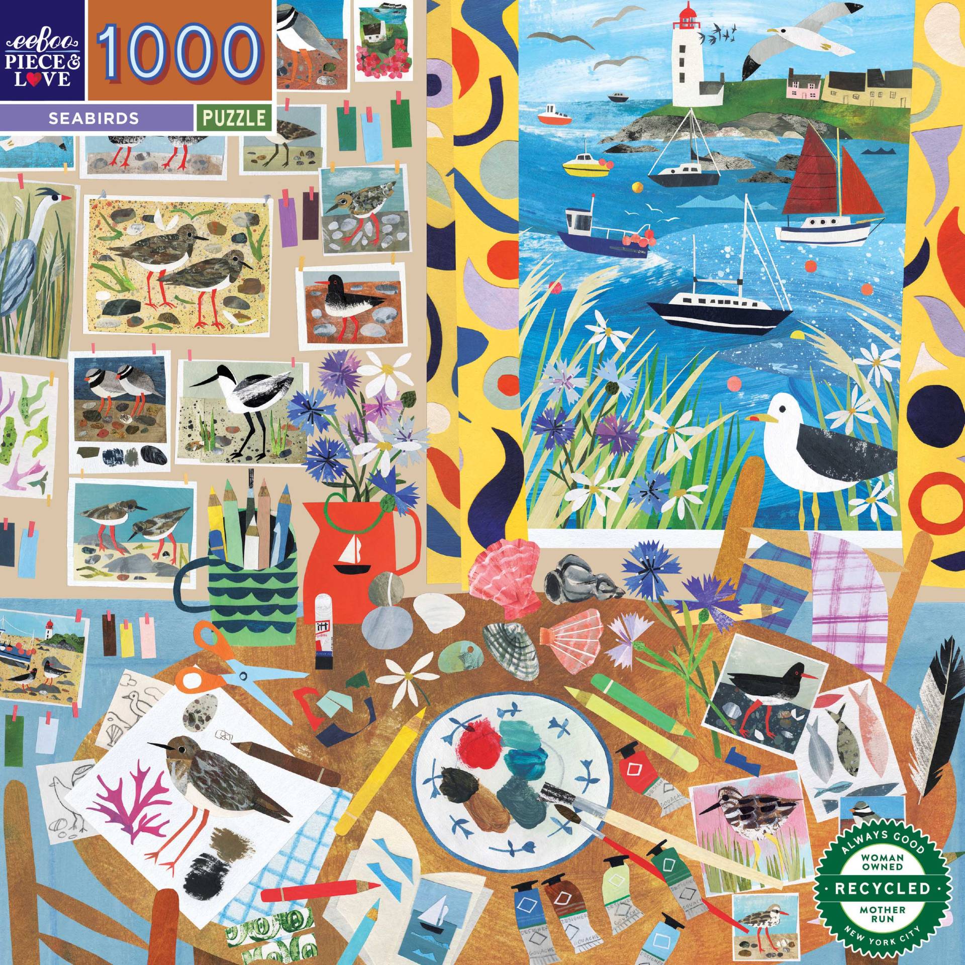 eeBoo Seabirds 1000 Teile Puzzle Eeboo-51601 eeBoo Seabirds 1000 Teile Puzzle Eeboo-51601 von Eeboo