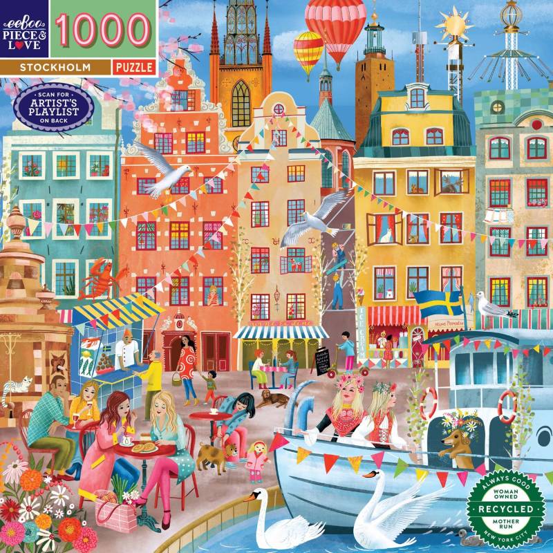 eeBoo Stockholm 1000 Teile Puzzle eeBoo-52133 eeBoo Stockholm 1000 Teile Puzzle eeBoo-52133 von Eeboo