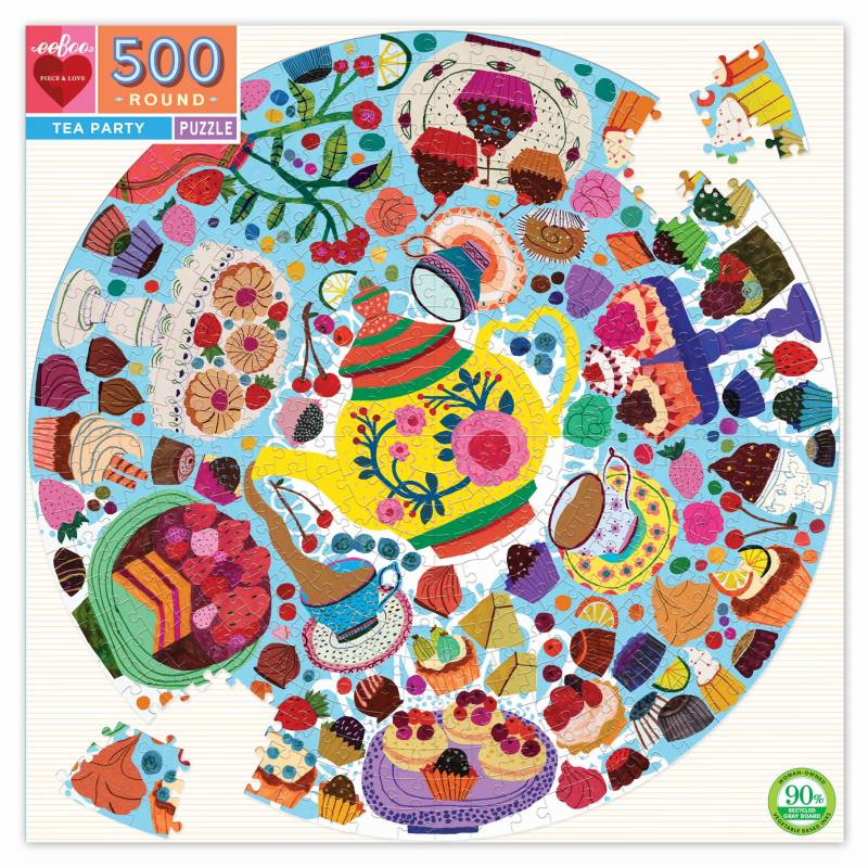 eeBoo TEA PARTY 500 Teile Puzzle eeBoo-51018 von Eeboo