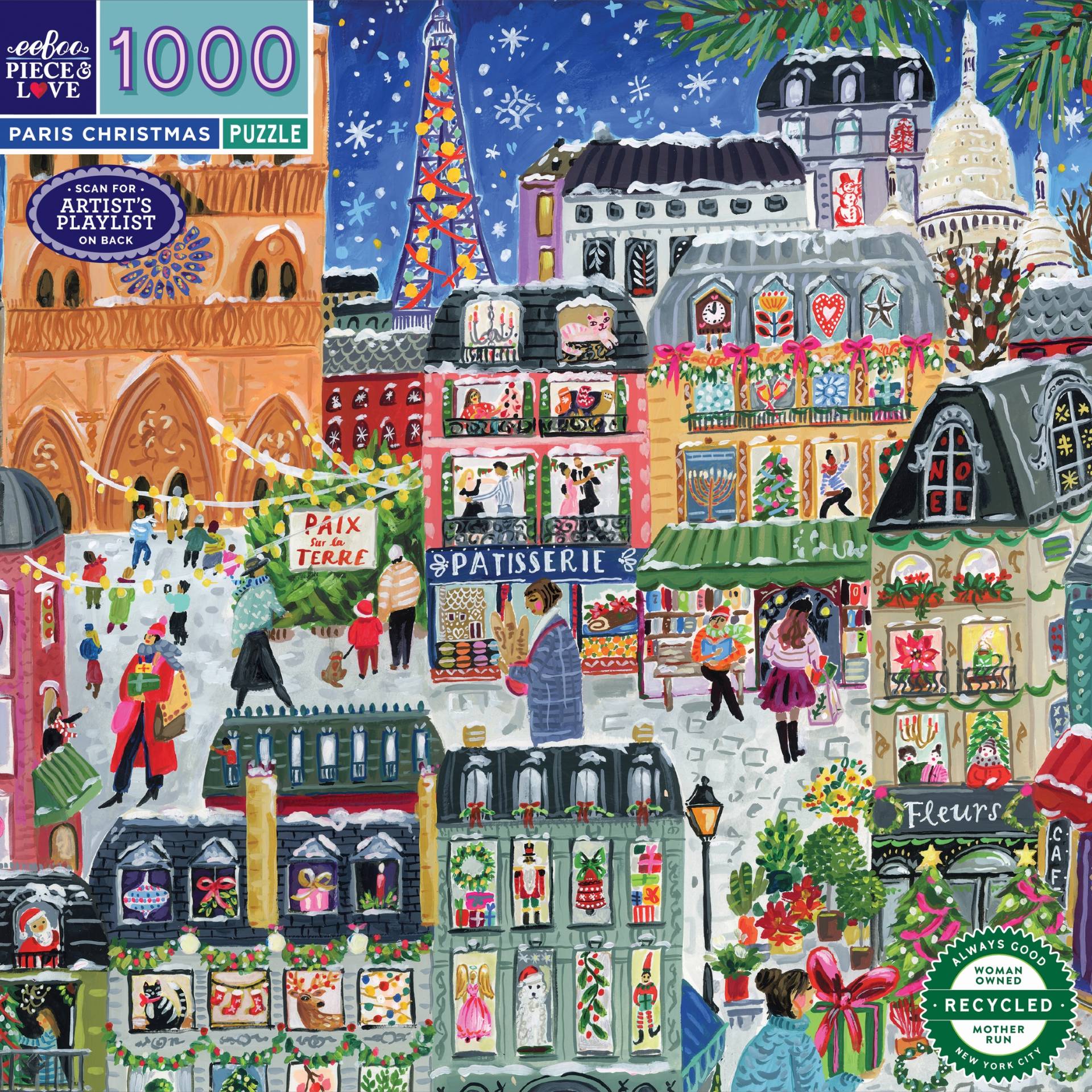 eeBoo Weihnachten In Paris 1000 Teile Puzzle eeBoo-51578 eeBoo Weihnachten In Paris 1000 Teile Puzzle eeBoo-51578 von Eeboo