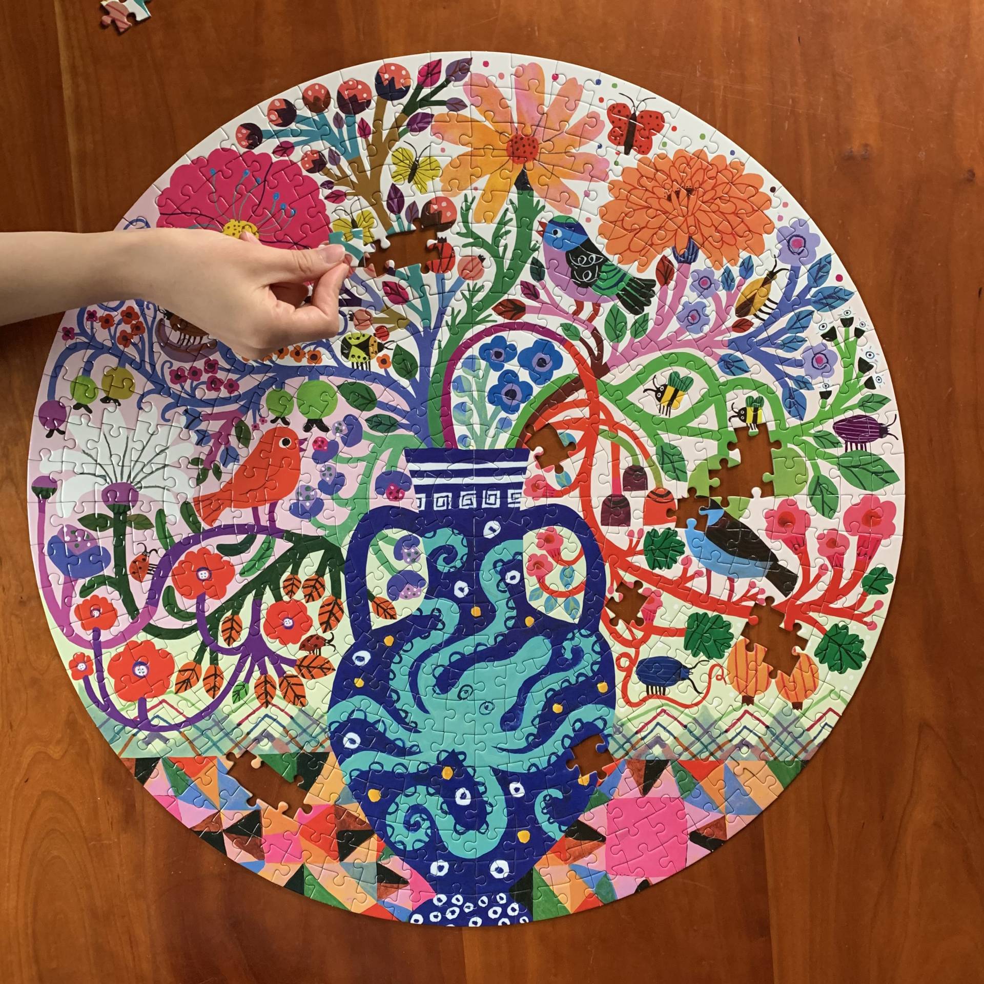 eeBoo XXL Teile - BIRDS AND FLOWERS 500 Teile Puzzle eeBoo-51123 eeBoo XXL Teile - BIRDS AND FLOWERS 500 Teile Puzzle eeBoo-51123 von Eeboo