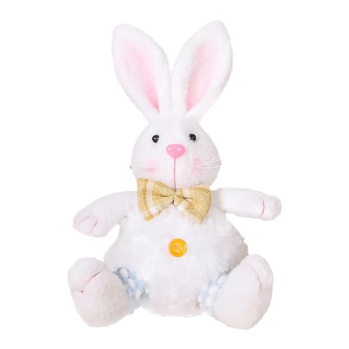 Eelogoo Osterhase Plüschtier | Osterhase Kuscheltier, Ostern Hasen Osterdeko Tischdekoration Ostern Festliche Geschenk von Eelogoo