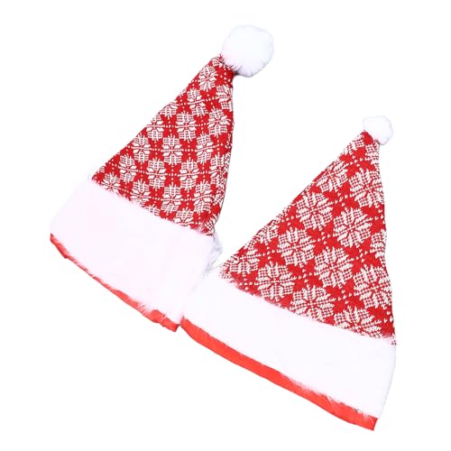 Eeneme 2-teiliges Weihnachtsmützen-Set, Rot, weiß, Dekorative Weihnachtsmützen, Weiche, Leichte Weihnachtsmützen Feiertagsfeiern Eeneme 2-teiliges Weihnachtsmützen-Set, Rot, weiß, Dekorative Weihnachtsmützen, Weiche, Leichte Weihnachtsmützen Feiertagsfeiern von Eeneme