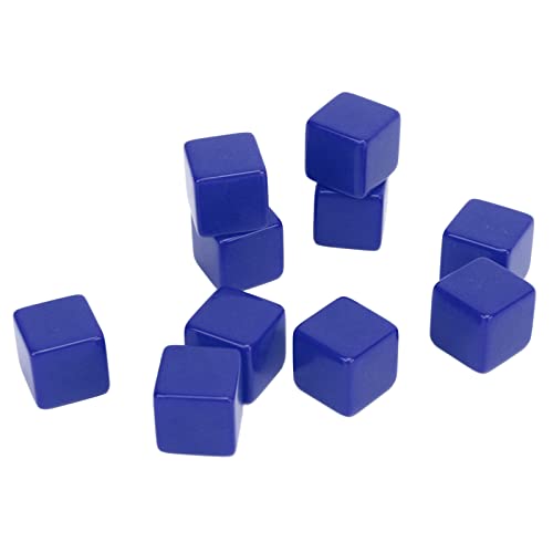 Eeneme 30-teiliges 16-mm-Würfelset, Sechsseitige Leere Würfel Zum Beschreiben von Würfeln, Spiel für den Mathematikunterricht (Blau) von Eeneme