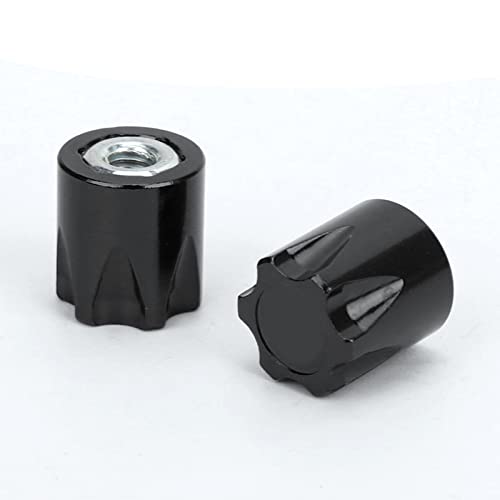 Eeneme 4 Stück Felgenmittenkappe M4 Mutter Passend TRX4 Axial SCX10 90046 D90 RC Radzubehör (Schwarz) (Schwarz) von Eeneme
