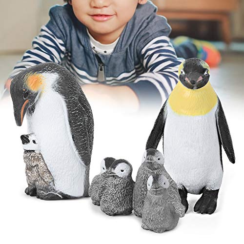 Eeneme Simulation Tiermodell Pinguine Modelle Spielzeug Ornamente Dekoration Geschenk für Kinder Kind (Königspinguin-Mutter und Kind) von Eeneme
