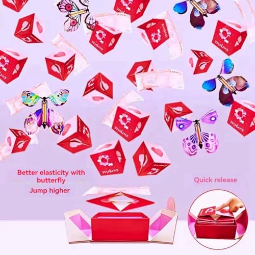 Eeuye Modisches Überraschungs-Geschenkbox-Set, Personalisierte Geschenktüte, Geburtstagsgeschenk, Valentinstagsgeschenk, Springender Roter Umschlag G Eeuye Modisches Überraschungs-Geschenkbox-Set, Personalisierte Geschenktüte, Geburtstagsgeschenk, Valentinstagsgeschenk, Springender Roter Umschlag G von Eeuye