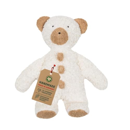 Efie Bio Kuscheltier Teddy Knöpfchen – handgemachtes Stofftier aus Bio-Baumwolle (KBA), GOTS-Zertifiziert & waschbar, 100 % Made in Germany von Efie