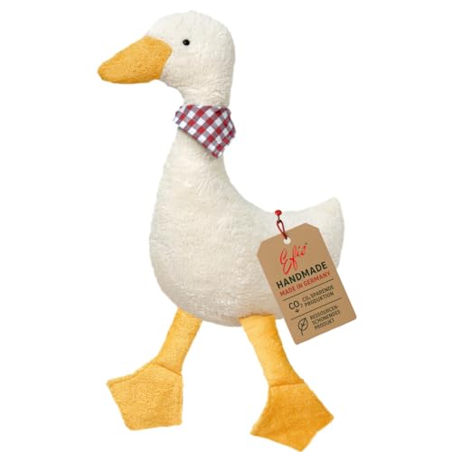 Efie Spiel & Kuscheltier XL Gans gelb, kontrolliert biologischer Anbau (Organic), Made in Germany von Efie