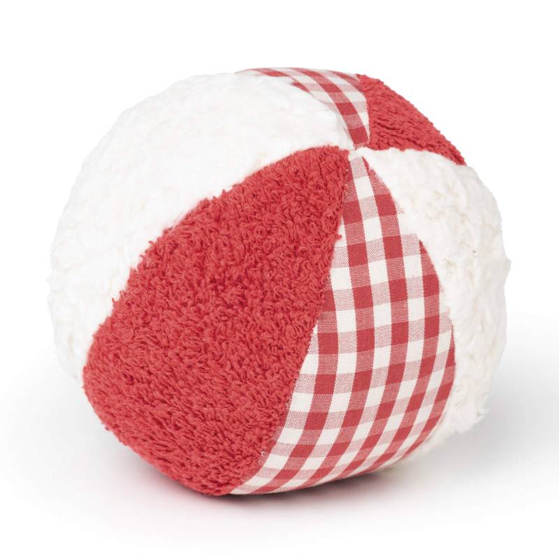 Efie - Stoff Rasselball rot / weiß Efie - Stoff Rasselball rot / weiß von Efie