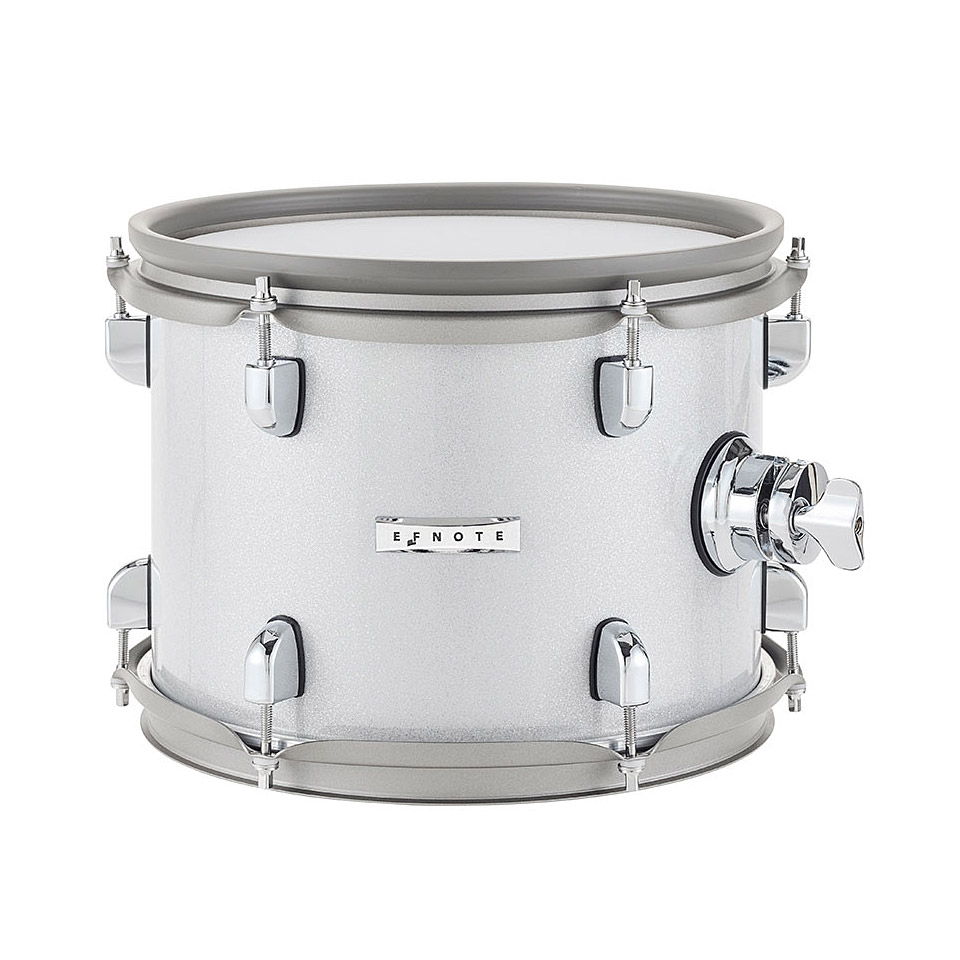 Efnote 11" x 8" Electronic Tom Pad White Sparkle E-Drum-Pad Efnote 11" x 8" Electronic Tom Pad White Sparkle E-Drum-Pad von Efnote
