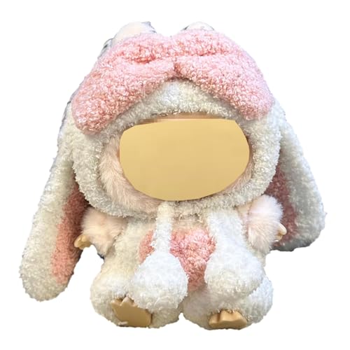 Efymosce Bekleidung für 17cm Labu Plüsch, Kuscheltier Kleidung Outfit nur Bekleidungs zubehör für 17cm Labu Plush Pullover Hoodie Bekleidung DIY Kinder Geschenke (F) von Efymosce