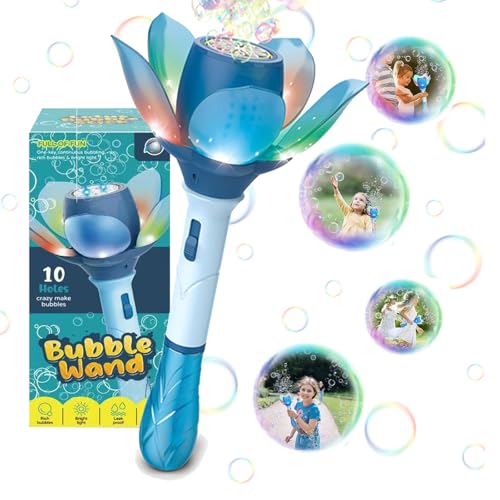 Efymosce Blumen Seifenblasenstab, Elektronisches Seifenblasenmaschine Kinder, Seifenblasenpistole 10000+ Seifenblasen/Min mit 120ML Seifenblasenlösung/AKK/LED für Outdoor/Party/Hochzeit Efymosce Blumen Seifenblasenstab, Elektronisches Seifenblasenmaschine Kinder, Seifenblasenpistole 10000+ Seifenblasen/Min mit 120ML Seifenblasenlösung/AKK/LED für Outdoor/Party/Hochzeit von Efymosce