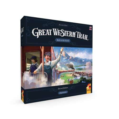 Eggert Spiele | Rails to The North - Great Western Trail 2nd Edition | Brettspiel | Alter 12+ | 1-4 Spieler | 75-150 Minuten Spielzeit von Plan B Games