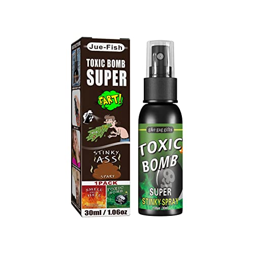 Eghunooye Laughing Smith, Feuchte Fürze, starkes Stinkspray, extra starker Geruch, lustige Gag-Geschenke und Streiche für Erwachsene oder Kinder (Green Bomb Flavor, 30 ml) von Eghunooye