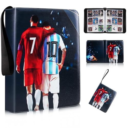 Egmelos 50 Seiten Sammelkarten Album Fussball, Sammelalbum für Fußball Karten, 900 Trainer Sammelkartenalben, Karten Halter für Fußball Basketball Egmelos 50 Seiten Sammelkarten Album Fussball, Sammelalbum für Fußball Karten, 900 Trainer Sammelkartenalben, Karten Halter für Fußball Basketball von Egmelos