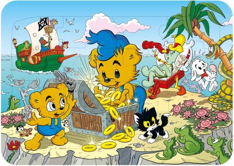 Kärnan Bamse Rahmenpuzzle Pirat 16 Teile von Bamse