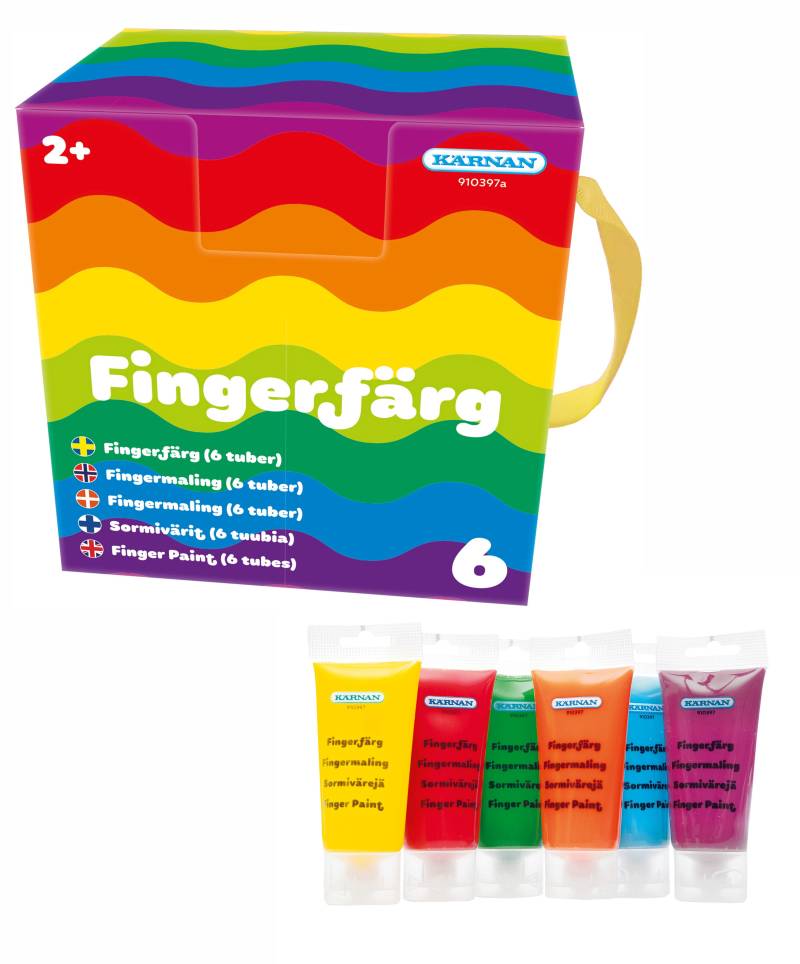 Kärnan Fingerfarbe 6 Tuben von Egmont Kärnan