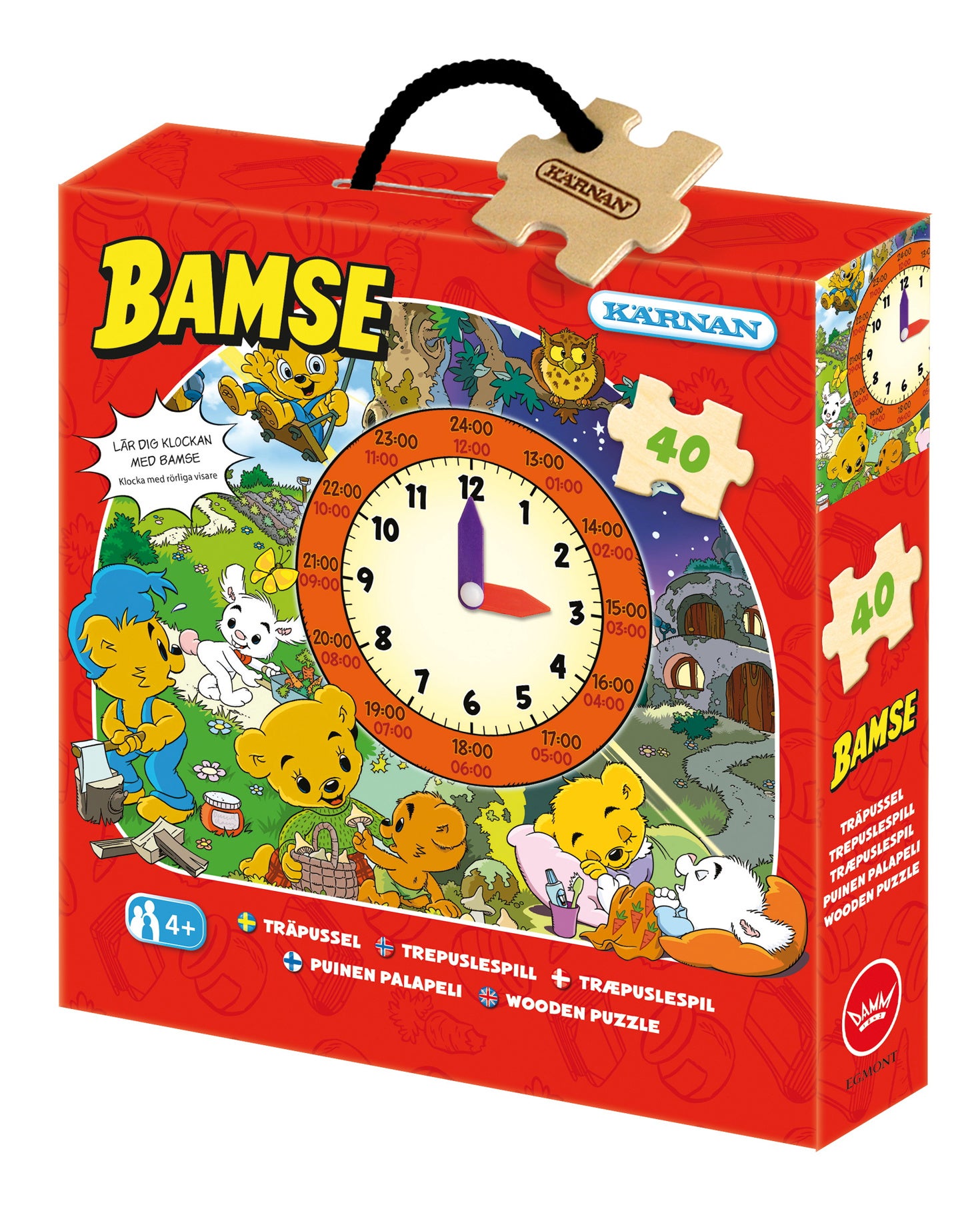 Kärnan Holzpuzzle Bamse Uhr 40 Teile Kärnan Holzpuzzle Bamse Uhr 40 Teile von Bamse