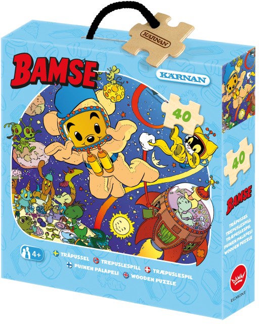 Kärnan Holzpuzzle Bamse Weltraum-Thema 40 Teile Kärnan Holzpuzzle Bamse Weltraum-Thema 40 Teile von Bamse