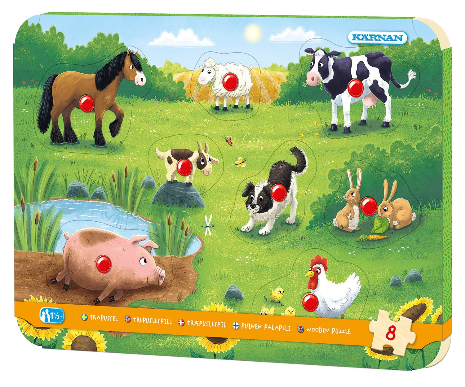 Kärnan Puzzle Auf Dem Bauernhof 8 Teile Kärnan Puzzle Auf Dem Bauernhof 8 Teile von Egmont Kärnan