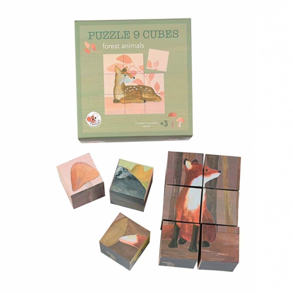 Egmont Toys Cube Puzzle 9 Pieces Forest Animals von Egmont Toys